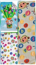 Toddler Bedding CoComelon Top Sheet, Fleece Blanket, and Comforter Set