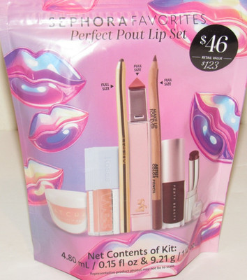 7 Pc Sephora Favorites Perfect Pout Lip Set Lys Kosas MUFE Fenty Beauty Tatcha