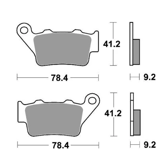 GAS GAS ES 700 Plaquettes De Frein SBS 675RQ 2022 2024