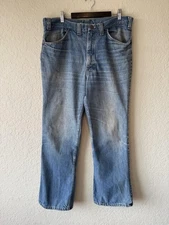 Vintage Stephens Jeans Mens 36x32 Blue Denim Talon 42 Bootcut Distressed 70s