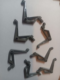 Z-1 Lego Lot 7 Old Dark Gray Insectoid Legs 30211  6919 6837 6905