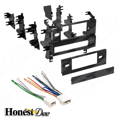Single din sale radio mounting kit