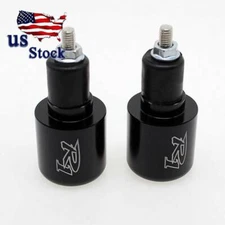US Motorcycle Handle Bar Ends Grip Plug For Yamaha YZF R1 1998-2015 2016 Black