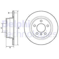 2X Delphi BG4649C Bremsscheibe FüR BMW