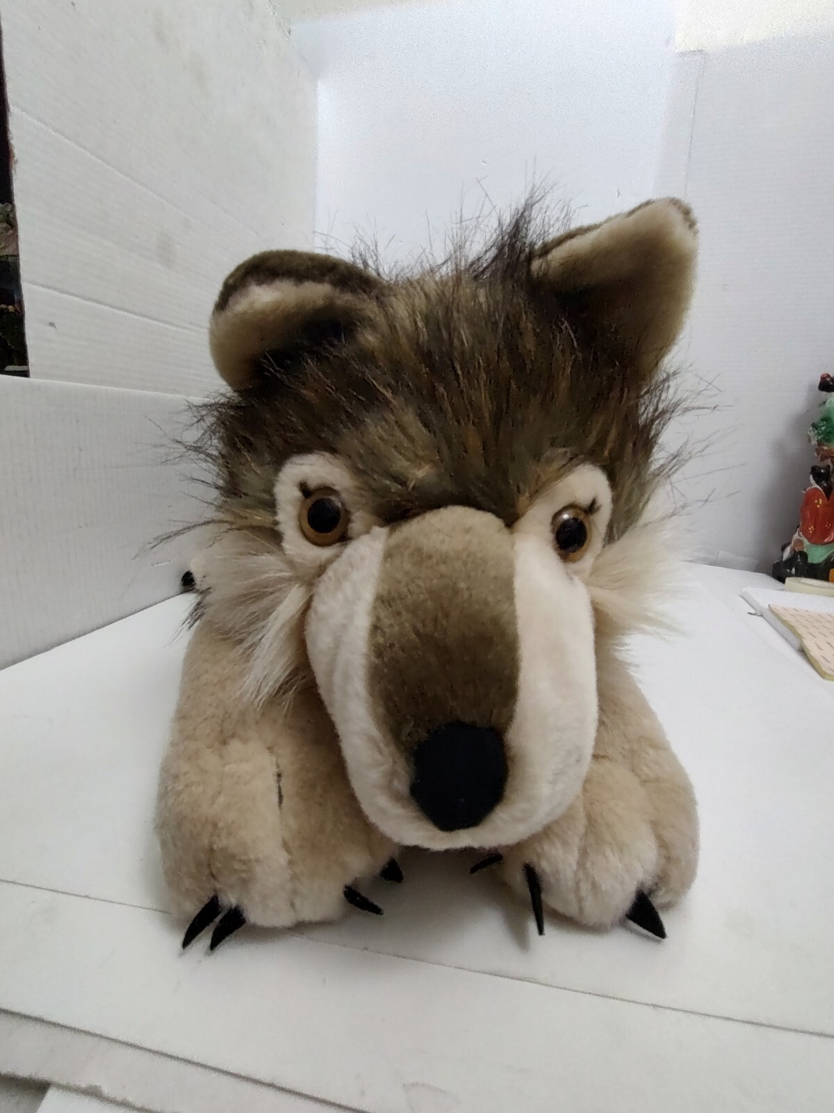 Wild Republic Jumbo Wolf Plush Giant Stuffed Animal Realistic 30" Long