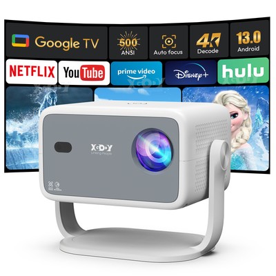 [NetfIix Officially] XGODY 4K WiFi & Bluetooth Projector Auto Focus Android 13.0