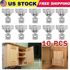 Lot of 10PCS 1/2" Overlay Soft Close Face Frame 105° Compact Door Cabinet Hinges