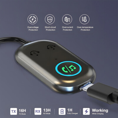 2-In-1 Bluetooth 5.3 Transmitter Empfänger Klinke 3.5mm Bluetooth Adapter KFZ DE