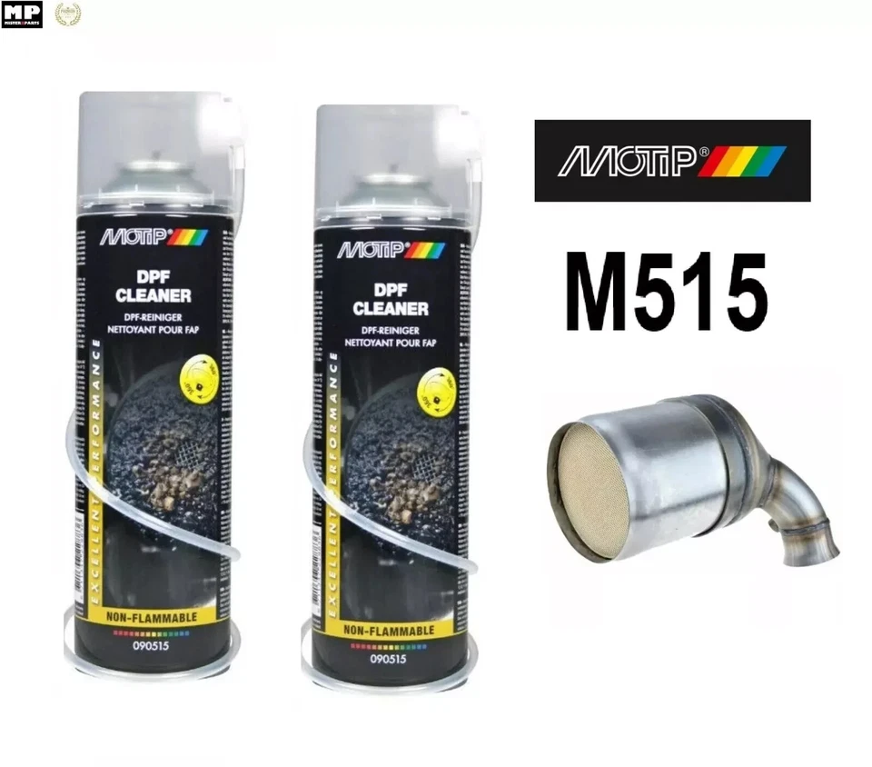 2 BOMBE SPRAY NETTOYANT FAP MOTIP EXELLLENT PERFORMANCE DPF CLEANER DIESEL