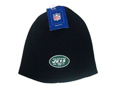 Reebok New York Jets Youth Cuffless Beanie Hat Cap - Black