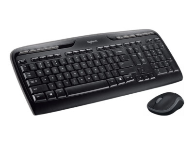 LOGITECH MK330 RF Wireless QWERTZ Deutsch Tastatur & Maus Set 2.4 GHz Schwarz