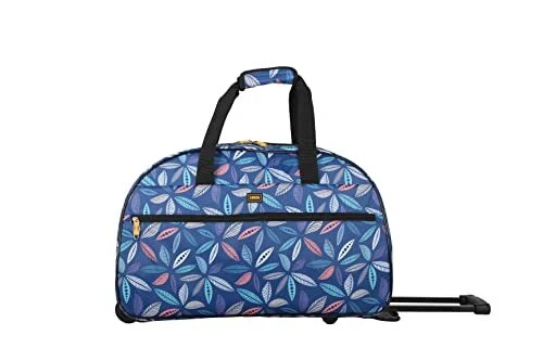 Lucas - Lightweight Pattern 22"Duffel Bag - Short Travel Suitcase with 2 Rollers - Image 2 of 3