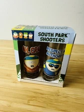 2006 NEW South Park Shooters Shot Glasses SEALED Cartman Prison