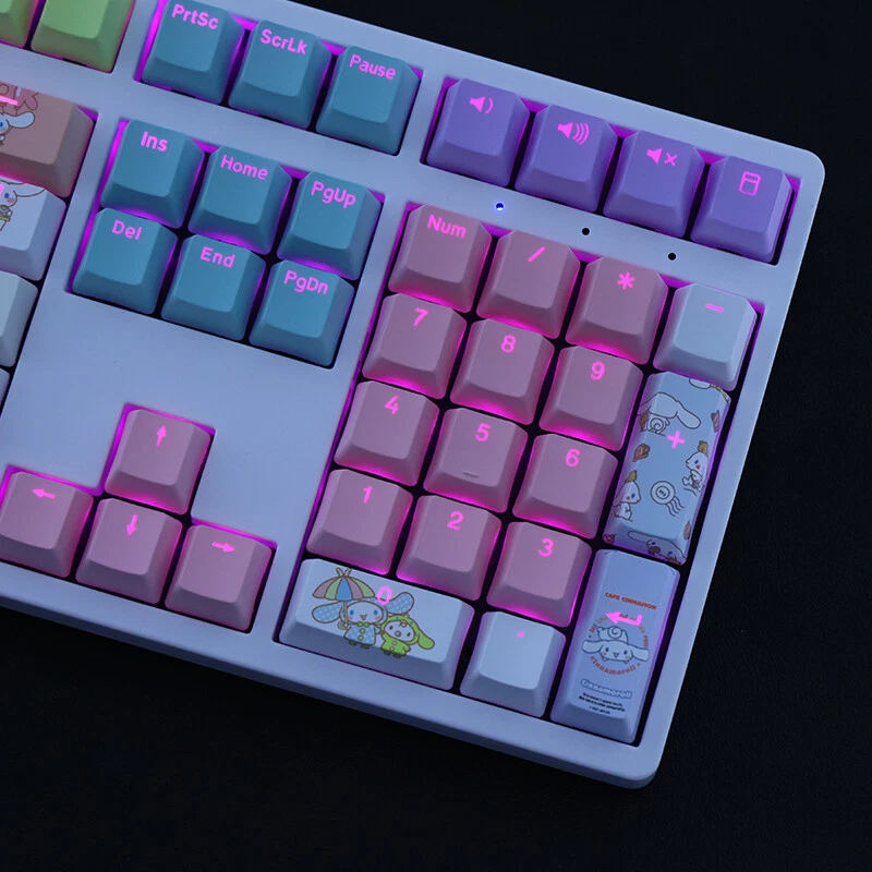 Cute Cinnamoroll baby Theme PBT Translucent Keycaps 108 OEM Height for Mechanica - Image 3 of 4