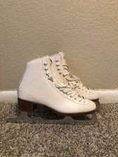 Vintage Riedell Model 117 AP Women's Size 5 White Ice Skates