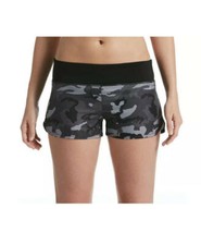 NWT 58 Women's Nike Black Camo Swim Board Running Shorts Bottoms w/Lining