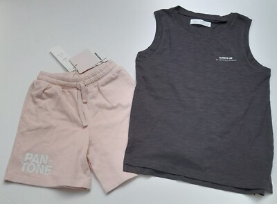 Zara*Set*Jersey-Shorts*Trägertop* Jungen Gr. 116*Hose*Top*Hemd*Bermudas*Freizeit