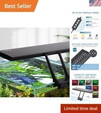 Full Spectrum 14W LED Aquarium Light with Timer  Color Modes for Healthier Fish