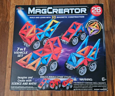Cra Z Art 26 Pc Magcreator Set Building And Stacking Toys Age 6+ (BRAND NEW)