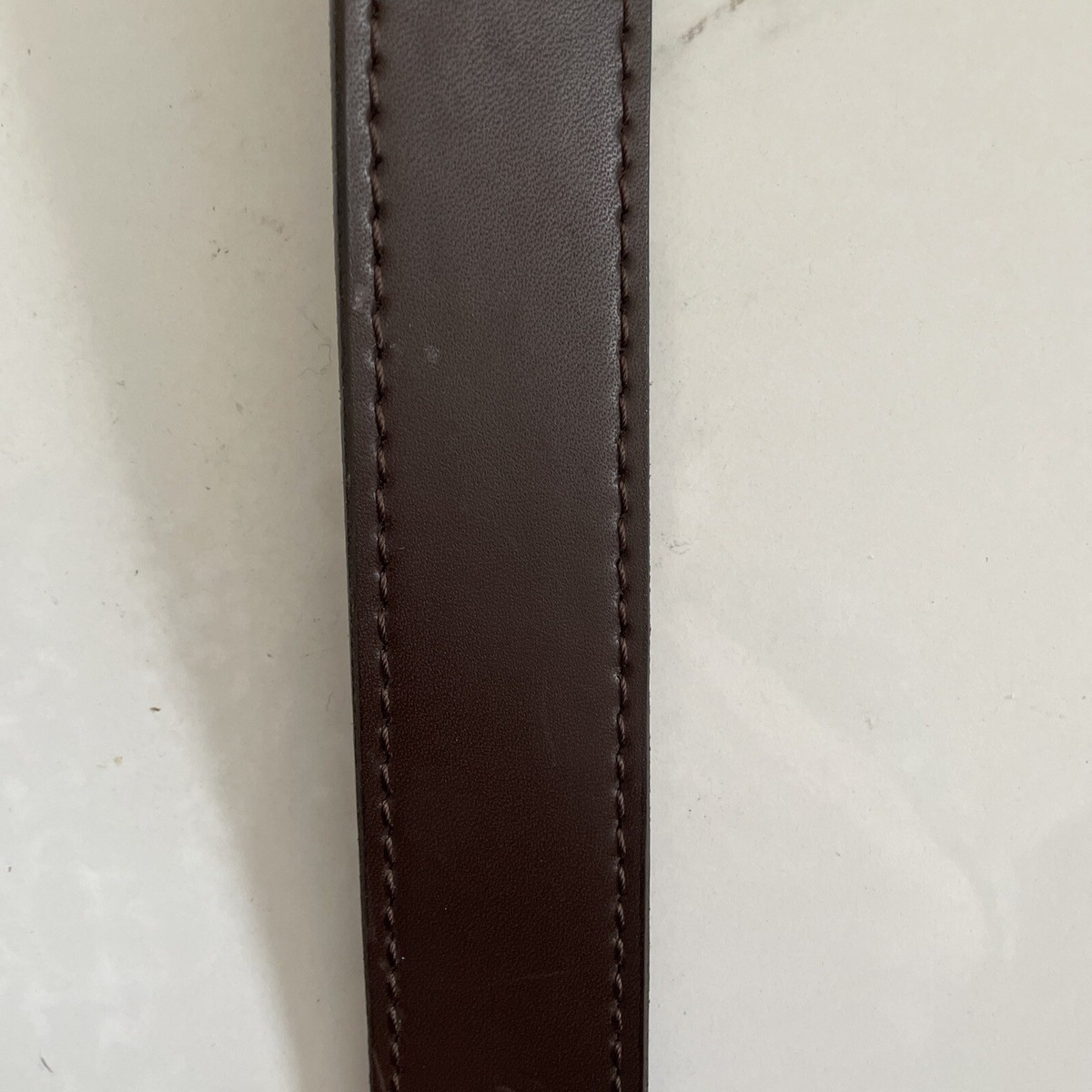 Men's Genuine Leather Handcrafted Belt No Buckle Sz 34 Dark Men's Genuine Leather Handcrafted Belt No Buckle Sz 34 Dark