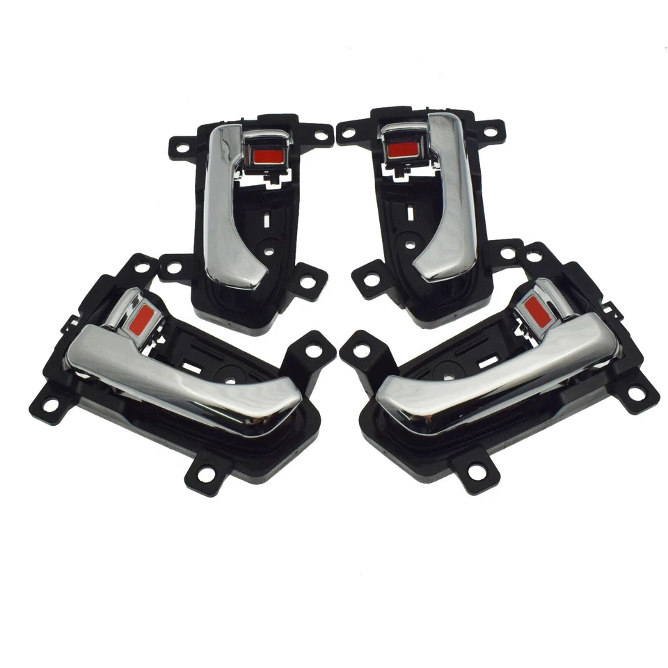 Fits For Kia Sportage 11-16 Inside Door Handles Chrome Front Rear Left Right Set - Image 2 of 4