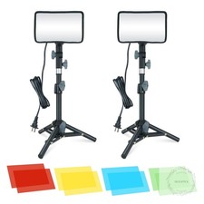 920 Lumens LED Video Light with Adjustable Tripod Stand/Color Filters, Studio