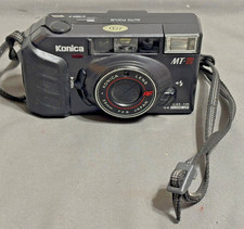 KONICA MINOLTA MT-11 Point Shoot 35mm film camera TESTED WORKS See VIDEO
