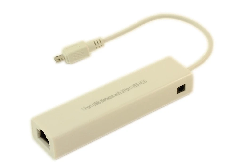 3 Port USB 2.0 Hub and Networking Port (RJ45 Micro-USB Source Connector - Image 2 of 2