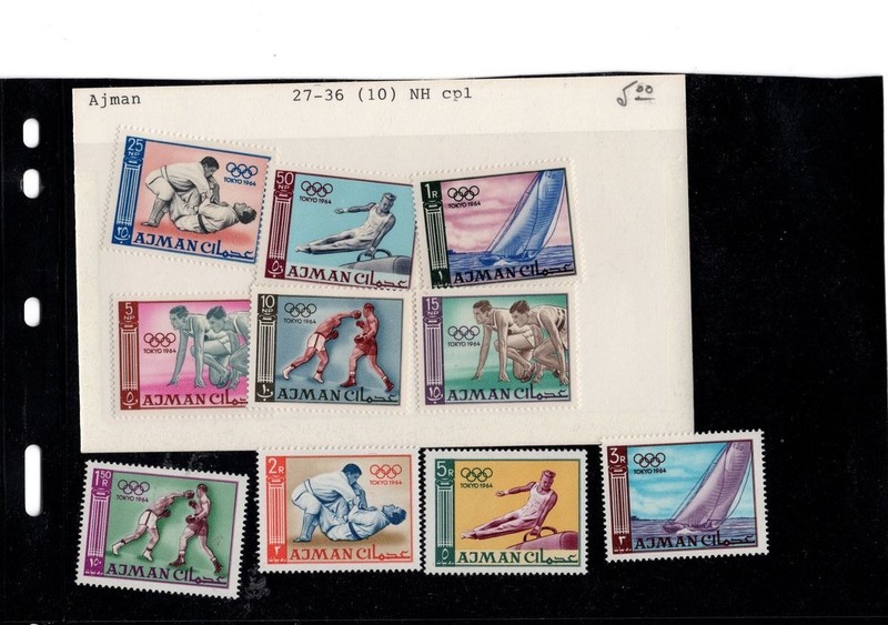 BH GOLDPATH: AJMAN STAMP, CAT VALUE $5 BHS_001_153_28