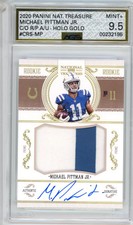 2021 Panini National Treasures Michael Pittman Jr. #CRS-MP /99 AGS 9.5
