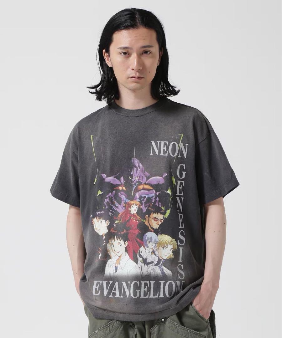 関税込&コラボ【Saint Mxxxxxx】エヴァンゲリオンプリントT SAINT Mxxxxxx Saint Michael × RADIO EVA 24ss Evangelion T