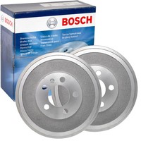 2X Bosch 230,2Mm Bremstrommeln Hinten Passend FÜR Skoda Octavia Roomster VW