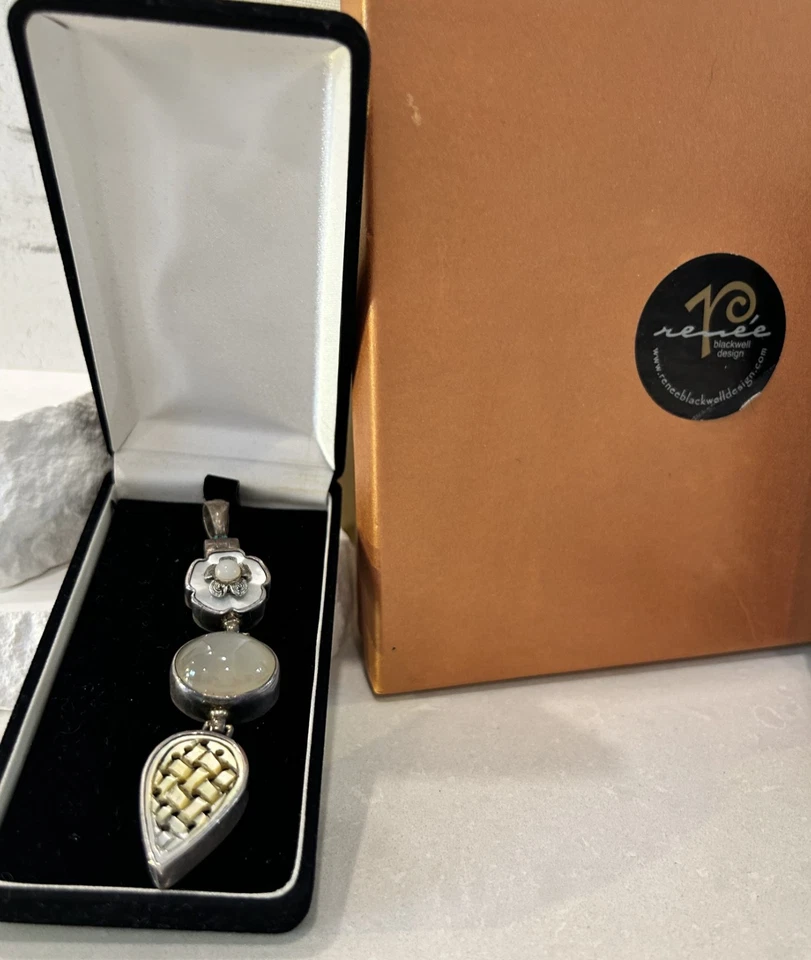 RARO 5 piezas Renee Blackwell Joyería Artesanal Lote Y2K Años 90 ÚNICO Colgantes y Collares Foto 4 de 4