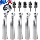 Standard Dental 1:5 LED Fiber Turbine Contra Angle Handpiece / Cartridge Rotor