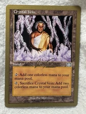 MTG - Crystal Vein - 2000 Jon Finkel World Champ - NM - Free Shipping!