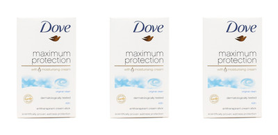 Dove Maximum Protection Orginal Clean Anti-Transpirant Deo-Stick , 3x45ml EA6237
