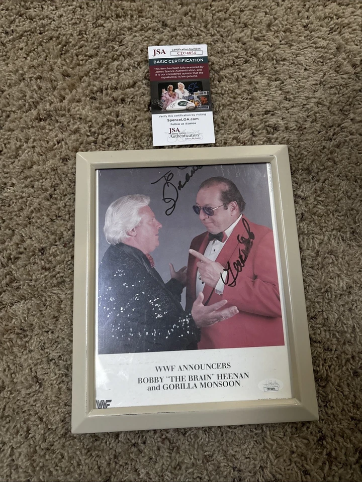 GORILLA MONSOON Autographed Promo Photo With JSA Certification - Image 2 of 4