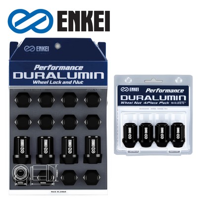 20pcs ENKEI Genuine Duralumin Wheel Lock Nut Set 19HEX 12x1.5 Black
