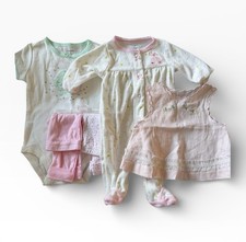 Lot of NB Baby Girl Clothes Socks Carters Disney Baby New  Pre-Washed