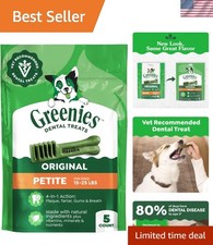 Petite Greenies Dental Treats for Small Breeds - Freshens Breath  Fights Plaque