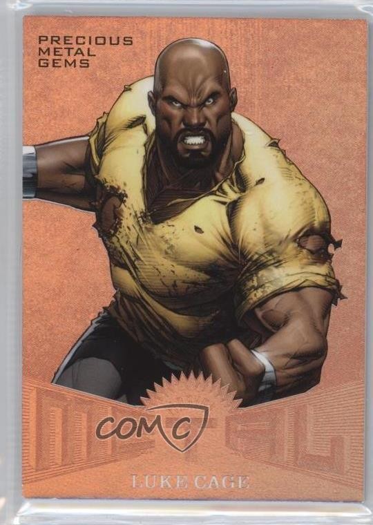 2017 Fleer Ultra Marvel Spider-Man Marvel Metal PMG Bronze 29/199 Luke Cage