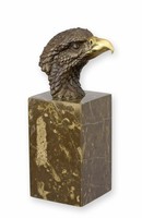 Bronzeskulptur Adler Adlerkopf Replikat Retro Design Dekoration