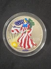 2000 Silver American Eagle In Full Color Complete with Box and COA