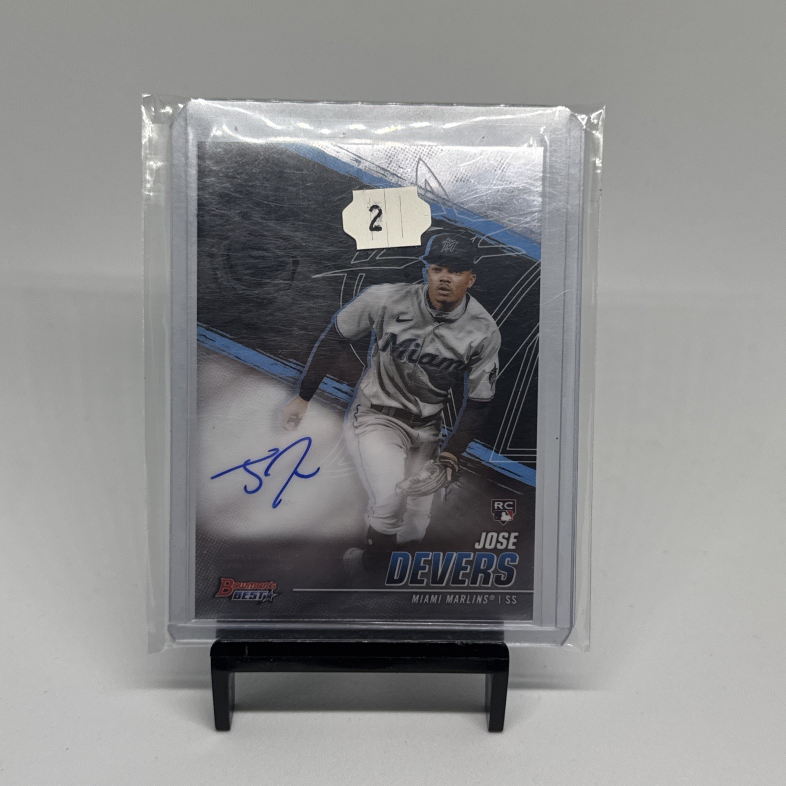 2021 Bowman's Best Jose Devers Refractor Best Of Rookie RC Auto #B21-JD