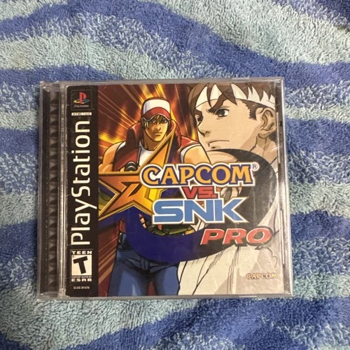 Capcom vs. SNK Pro Sony PlayStation 1 2002 PS1 Complete Video Game Complete CIB