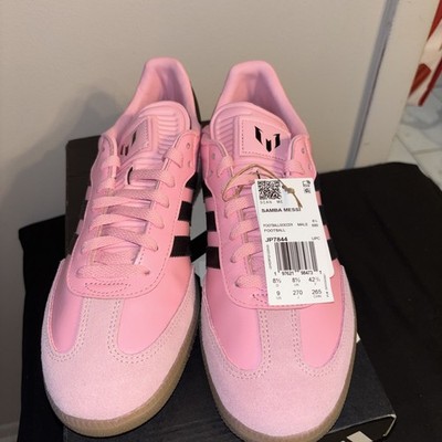 Size 9 - adidas Samba Messi  Light Pink Black 