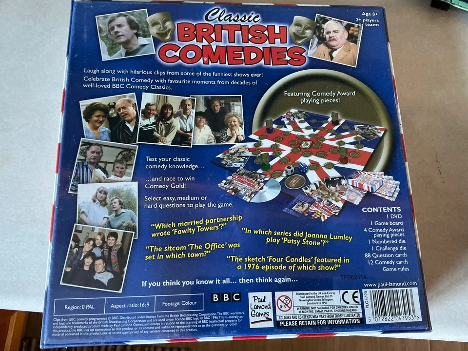Vintage 1996 Classic British Comedies DVD Board Game Vol 1 New and Sealed - Image 2 of 3