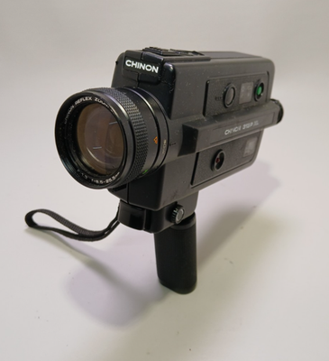 Vintage Chinon 313P XL Super 8 Camera Japan f/1.3 8.5-25.5mm Film