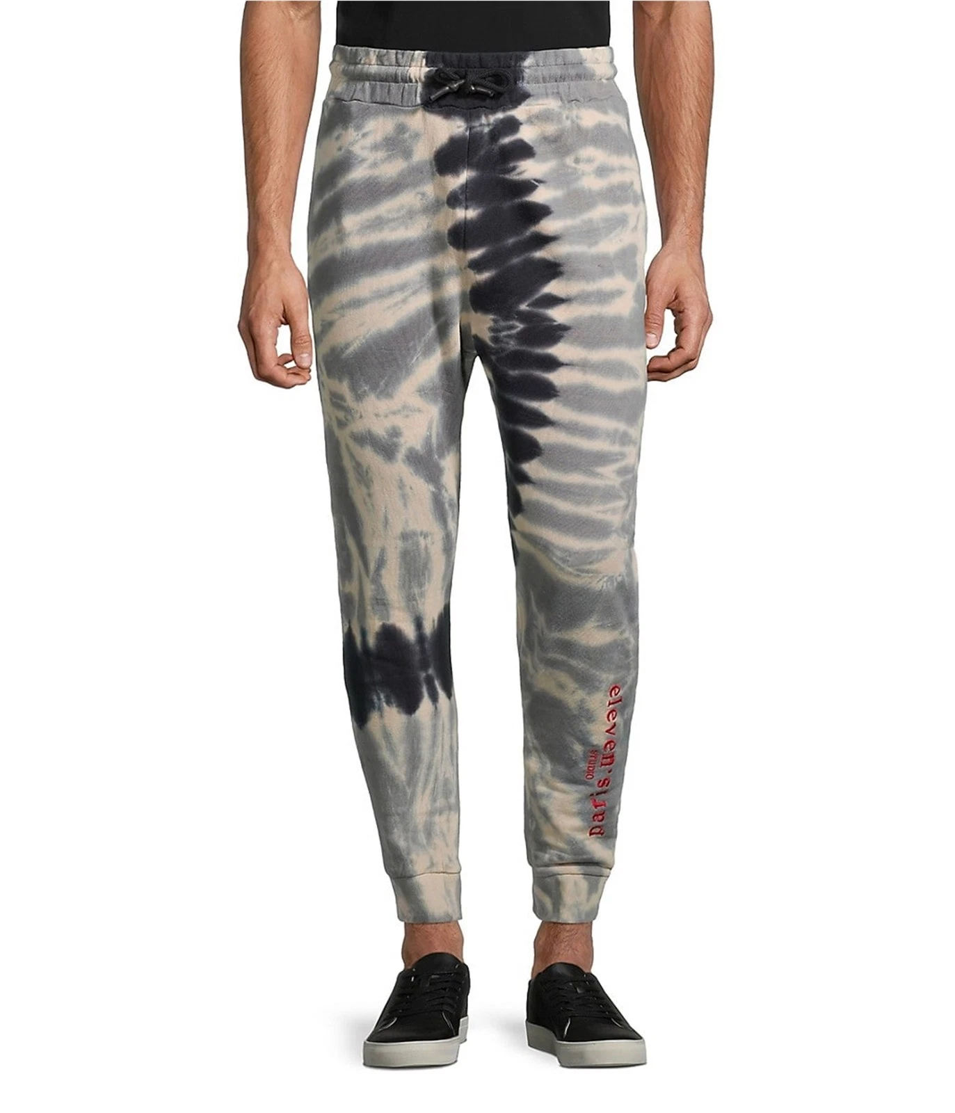 Elevenparis Mens Tie Dye Straight Leg Jogger Casual Pants