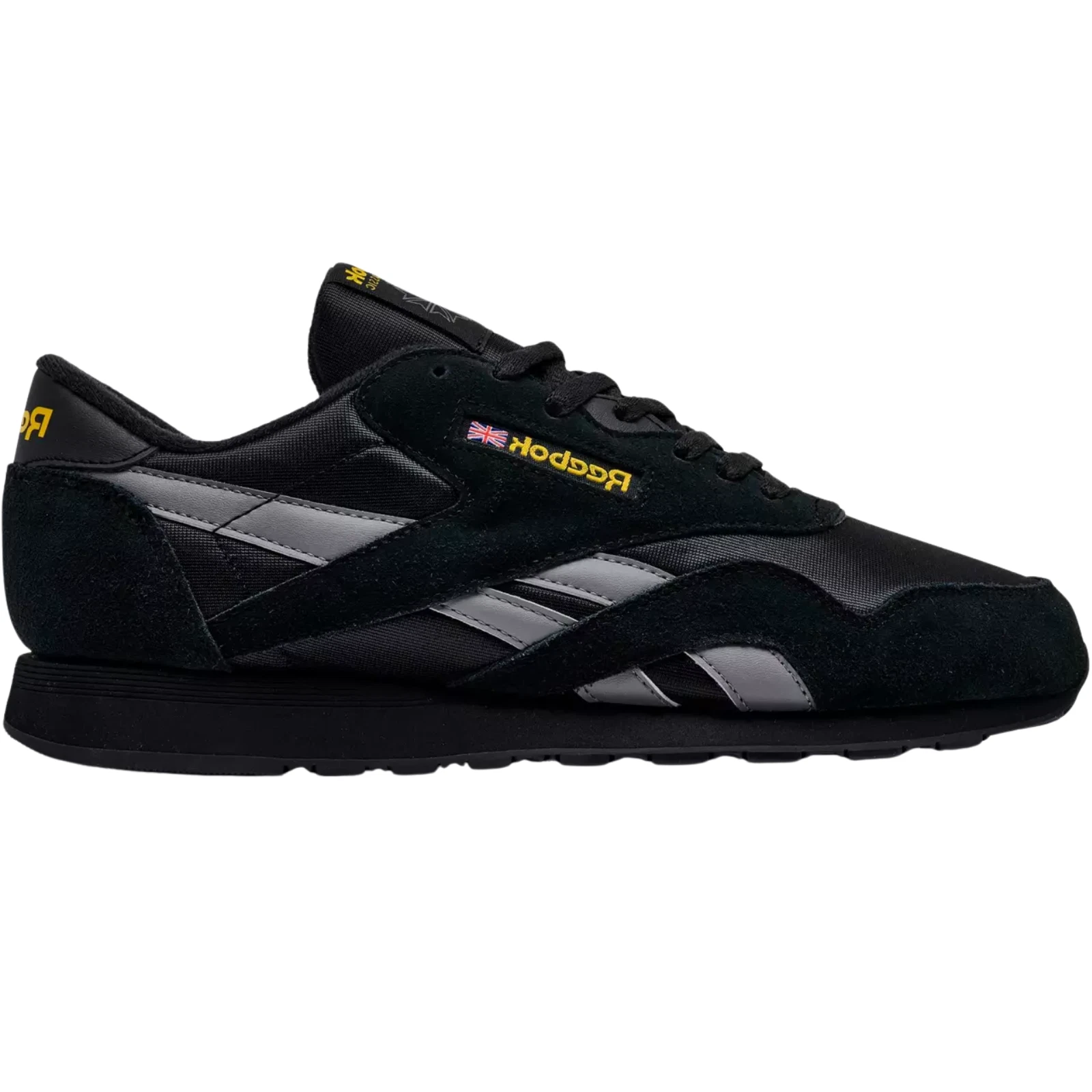 Reebok Classic Nylon Men Running Shoe Black Grey Yellow US Size 7-14 New in Box
Opens in a new windo